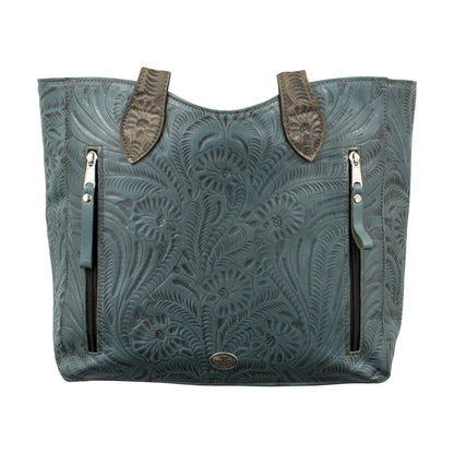 American West Annie's Secret Collection Large Zip Top Tote with Conceal Carry Pocket on Back