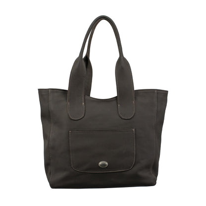 American West Pony Large Zip-Top Tote with Hair-On Hide