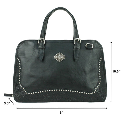 American West Cowtown Zip Around Smart Briefcase