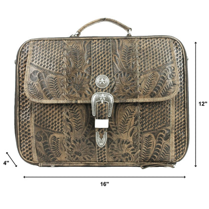American West Classic Travel Laptop Briefcase