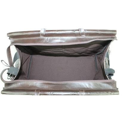 American West Cowtown Zip-Top Duffel Bag with Hair-On Hide