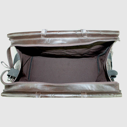 American West Cowtown Zip-Top Duffel Bag with Hair-On Hide