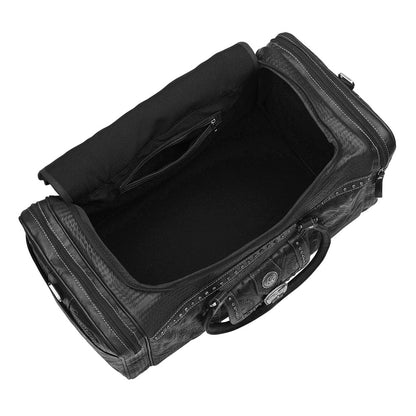 American West Classic Travel Zip Around Duffle Bag With Front Pouch And Side Zipper Pockets