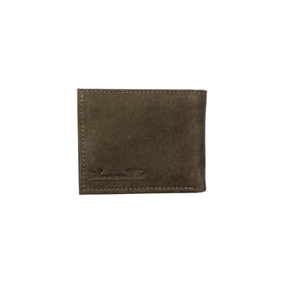 American West Waxed Leather Mens Bi-Fold Wallet