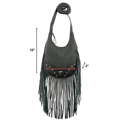 American West Fringed Cowgirl Crossbody with Fringe