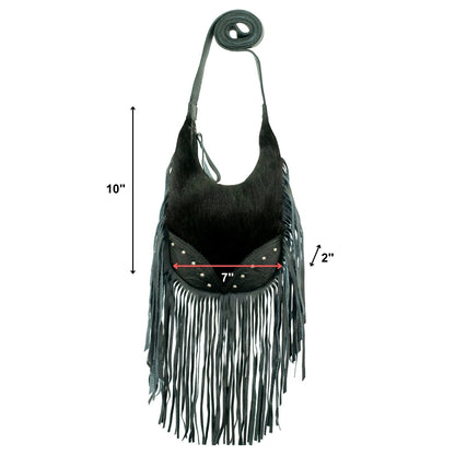 American West Fringed Cowgirl Crossbody with Fringe