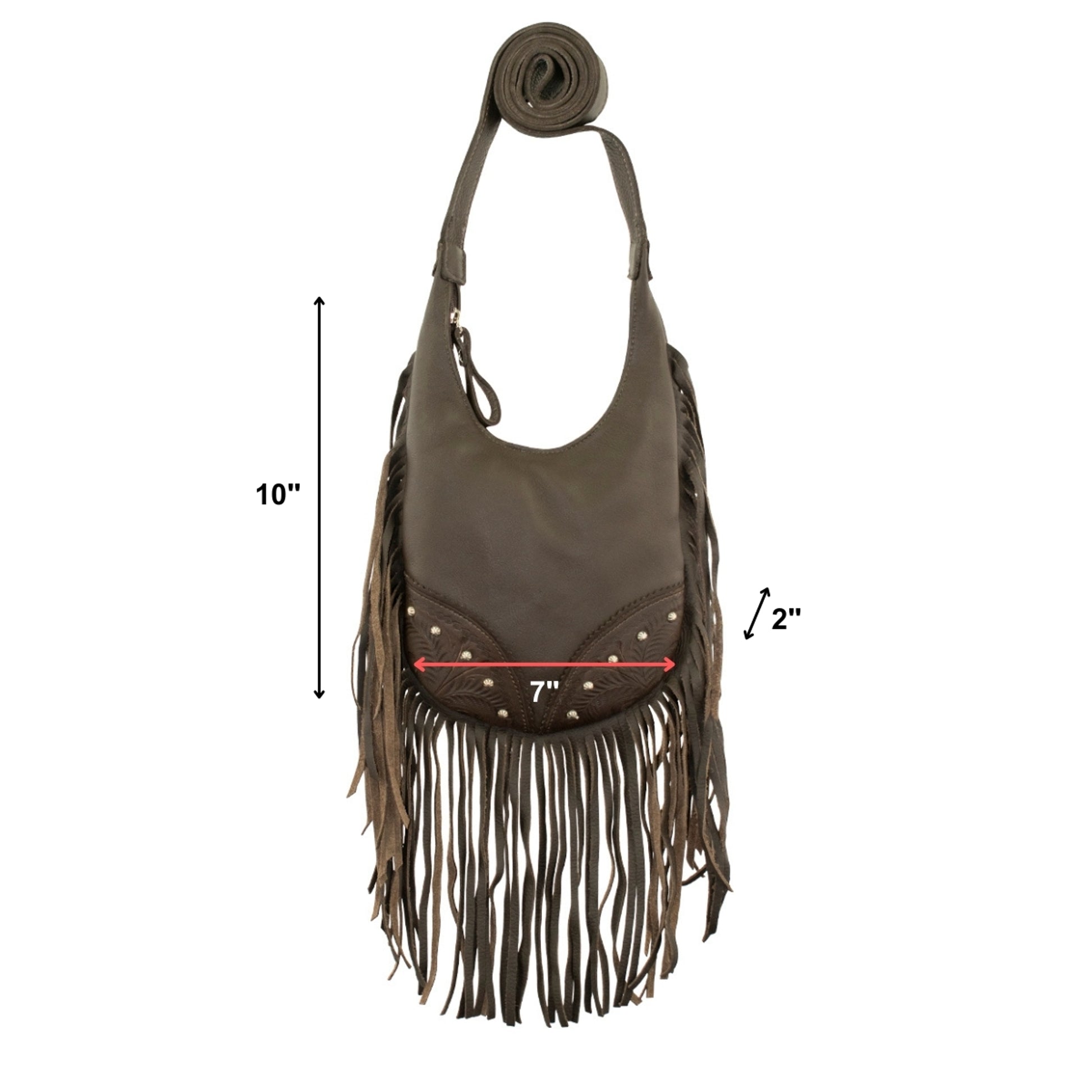 American West Fringed Cowgirl Crossbody with Fringe