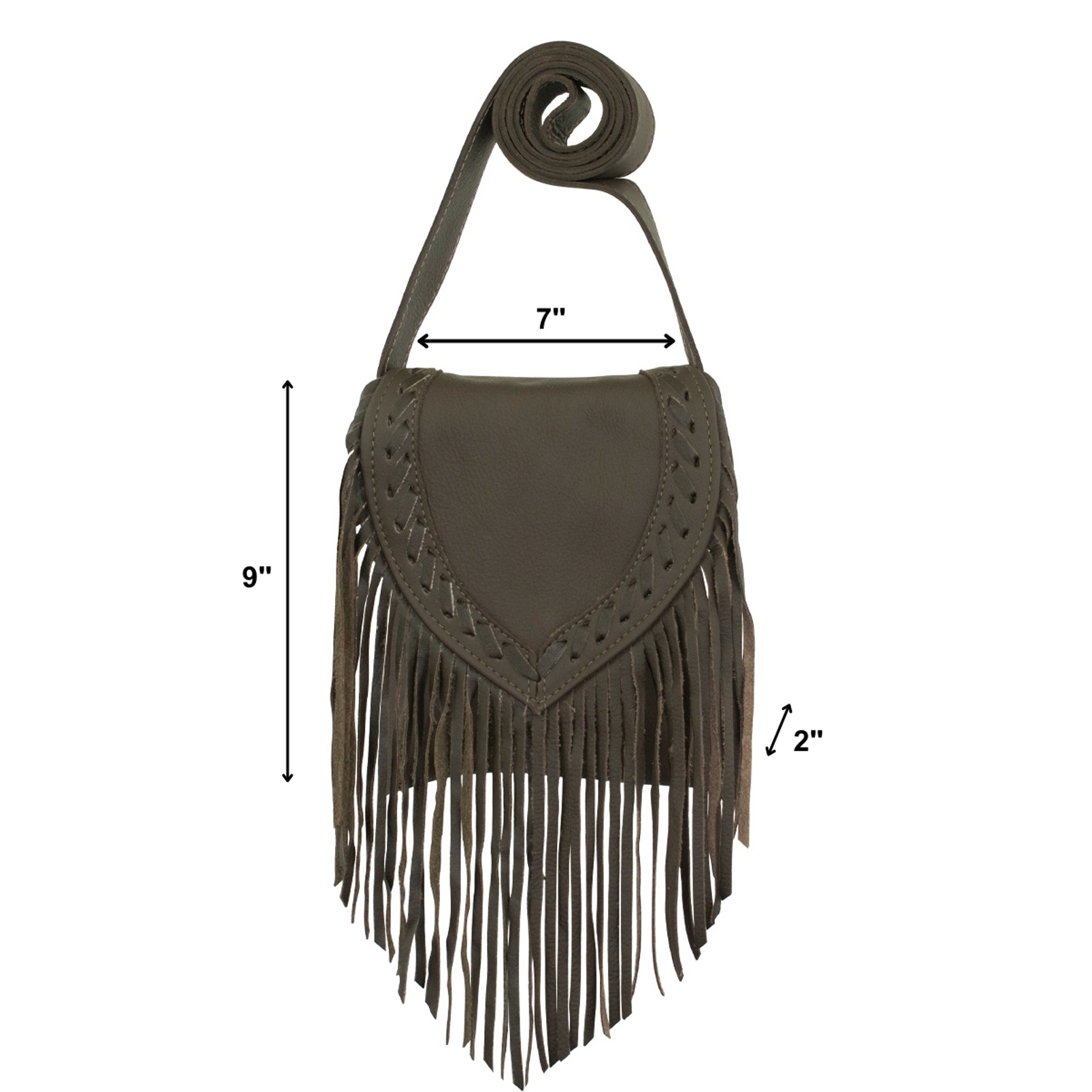 American West Fringed Cowgirl Crossbody with Fringe