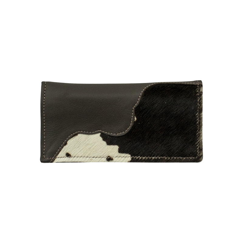 American West Mens Rodeo Wallet with Hair-On Hide
