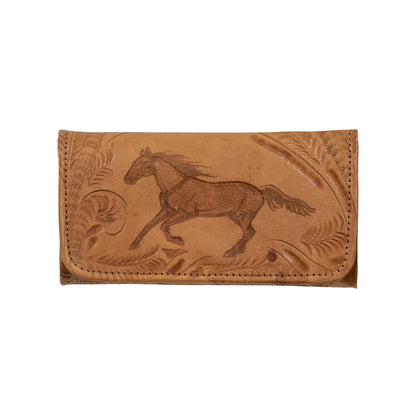 American West Ladies Hitchin' Post Tri-Fold Wallet