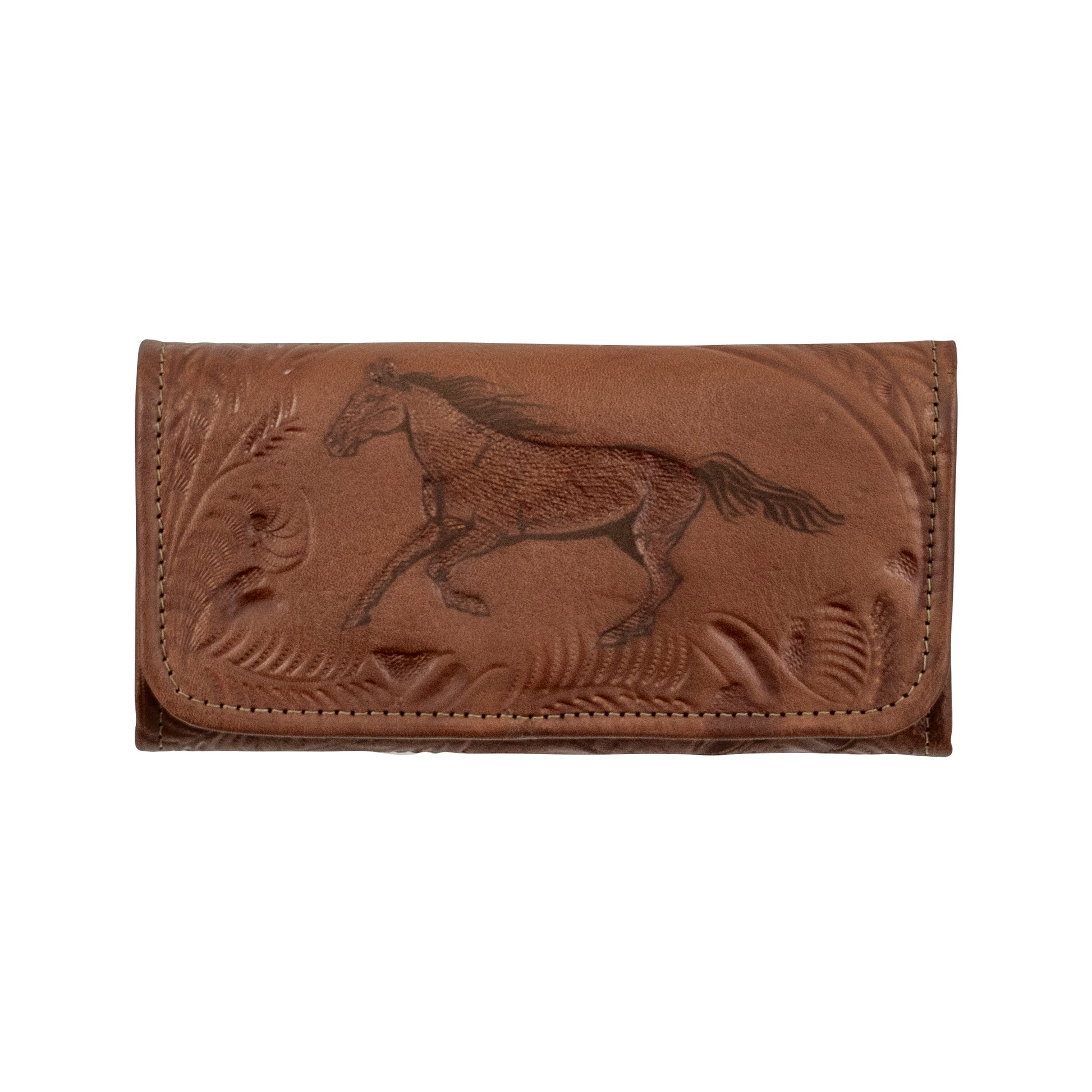 American West Ladies Hitchin' Post Tri-Fold Wallet