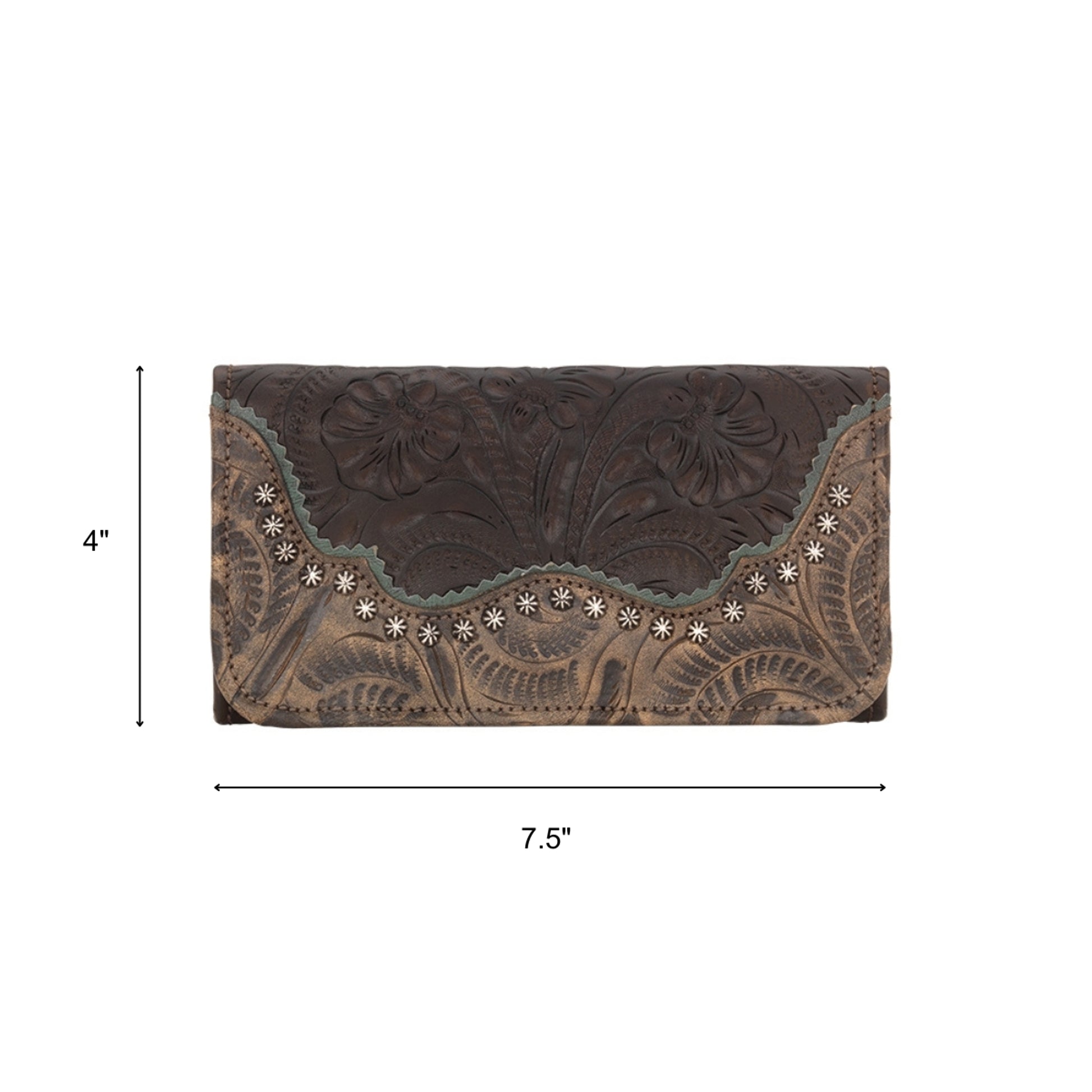 American West Saddle Ridge Ladies Tri-Fold Wallet