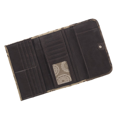 American West Saddle Ridge Ladies Tri-Fold Wallet