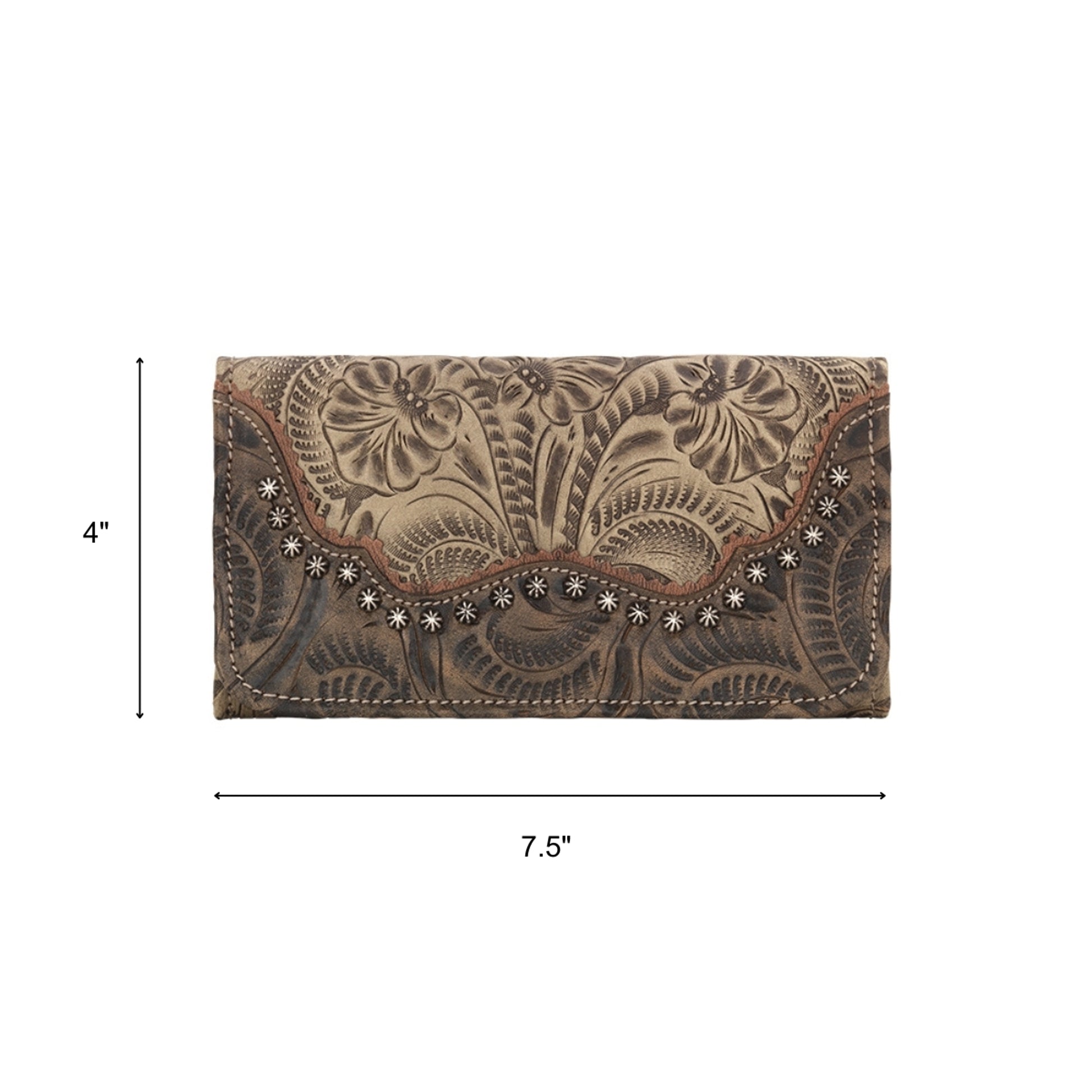 American West Saddle Ridge Ladies Tri-Fold Wallet