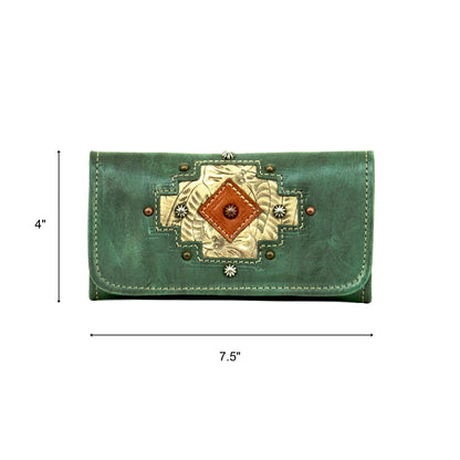 American West Navajo Soul Tri-Fold Wallet