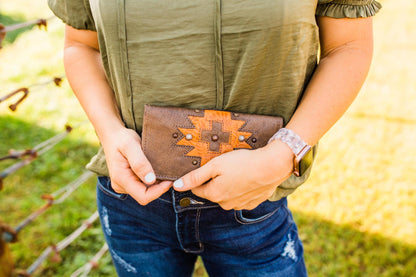 American West Navajo Soul Tri-Fold Wallet