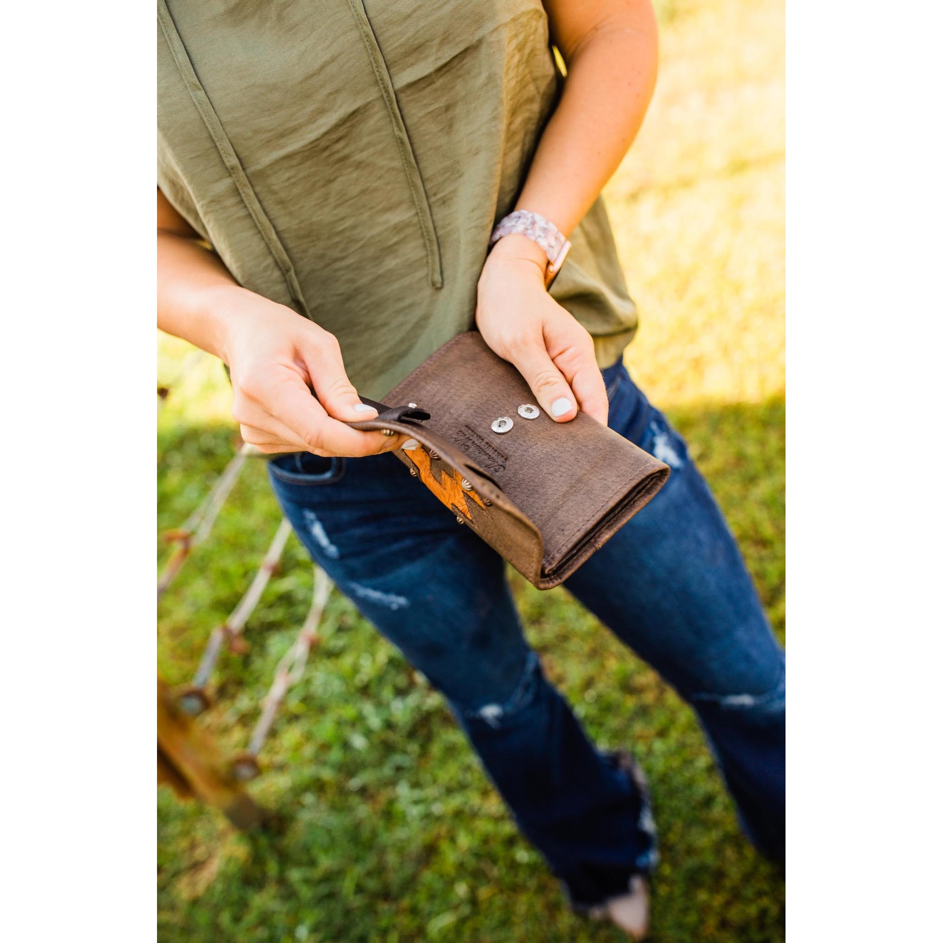 American West Navajo Soul Tri-Fold Wallet