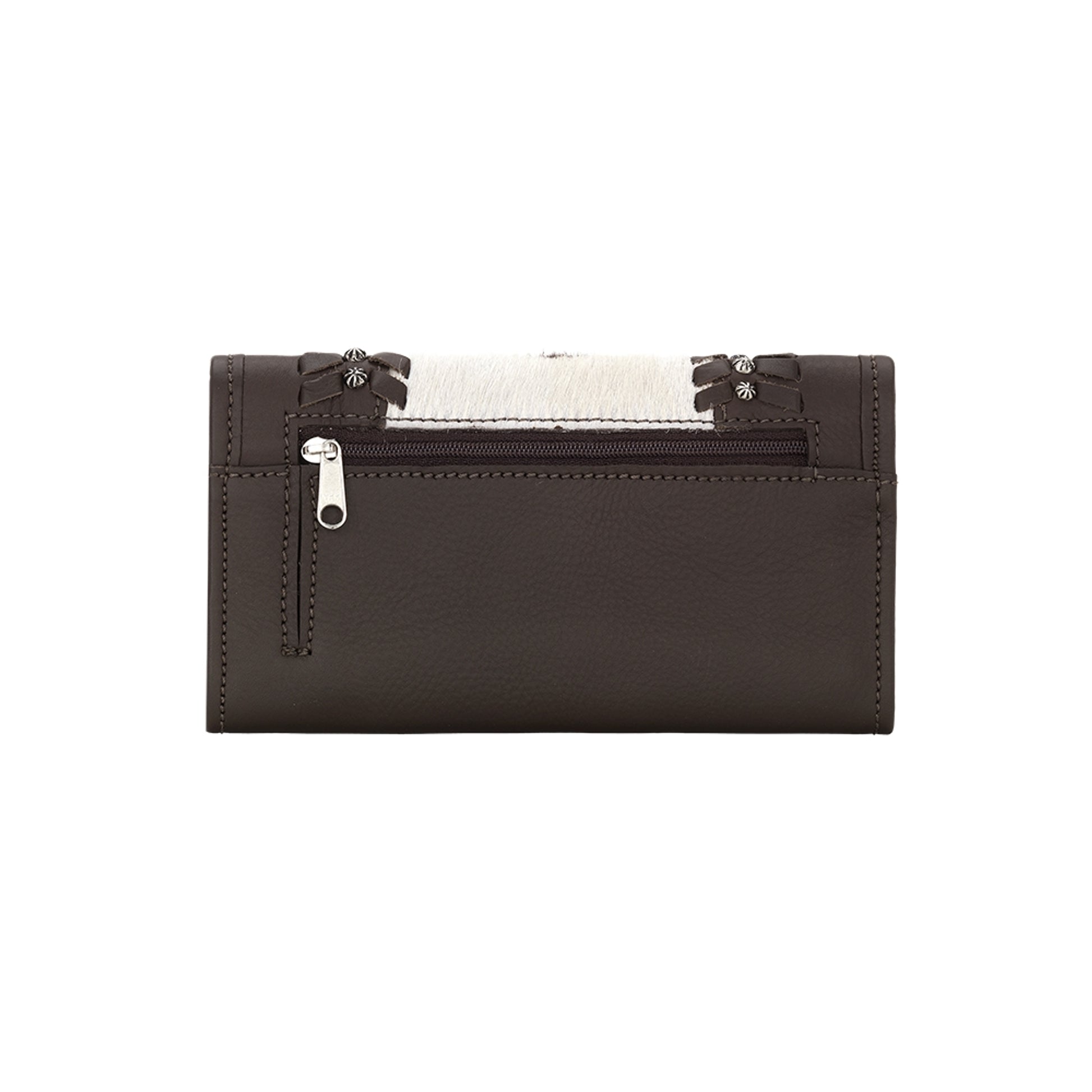 American West Cowtown Hair-On Ladies Tri-Fold Wallet