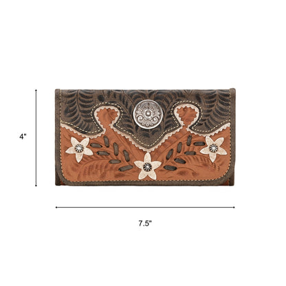 American West Desert Wildflower Tri-Fold Wallet