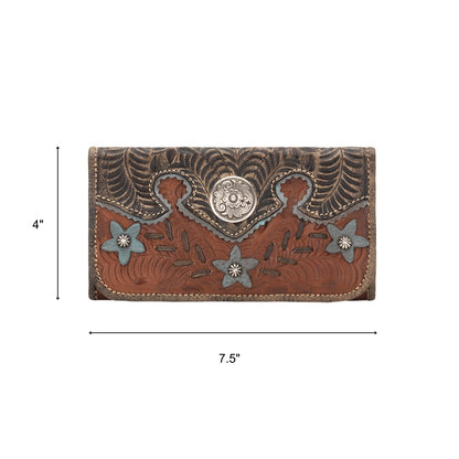 American West Desert Wildflower Tri-Fold Wallet