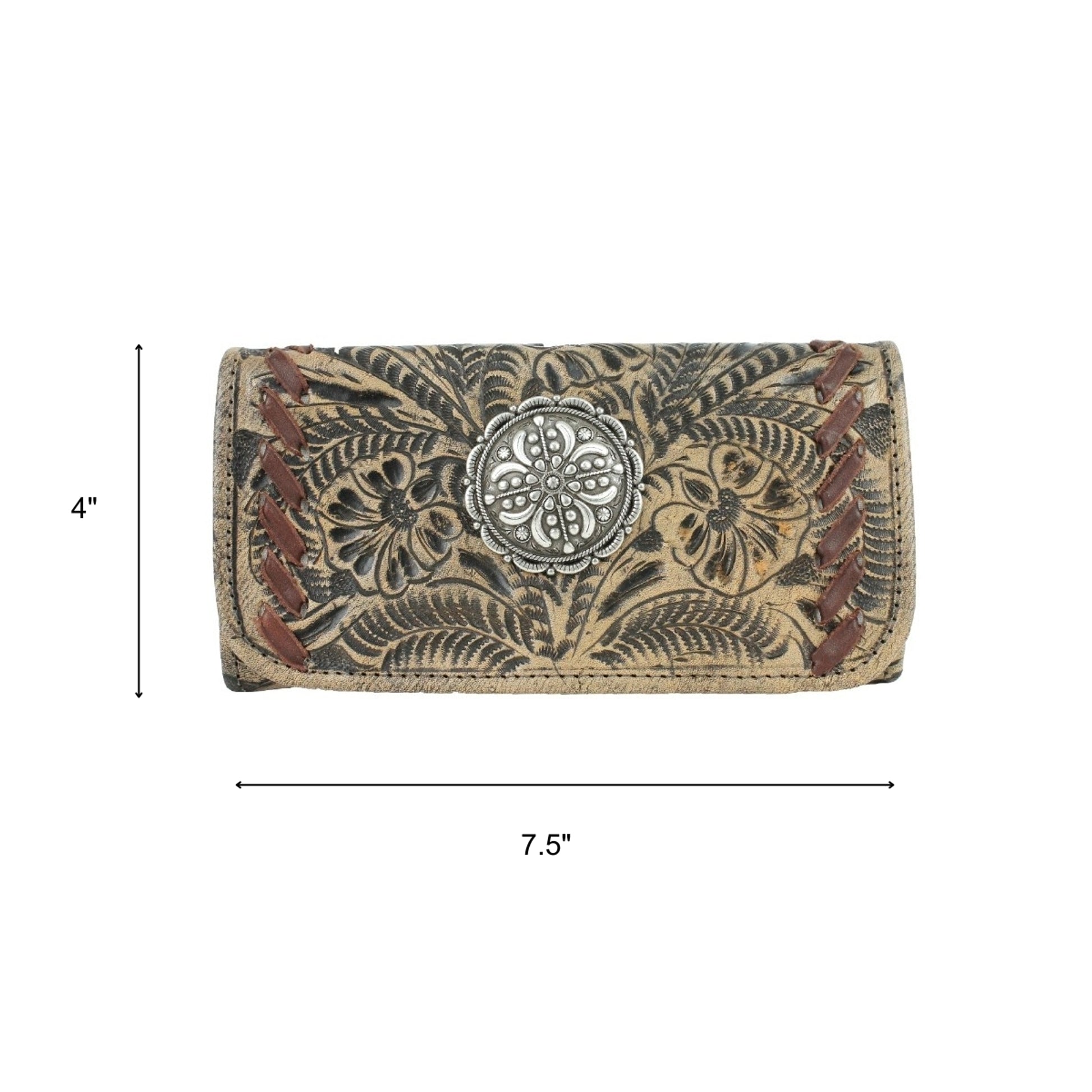 American West Lariats and Lace Tri-Fold Wallet