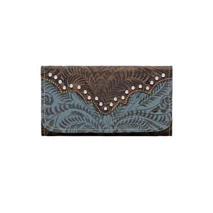 American West Ladies Annie's Secret Tri-Fold Wallet