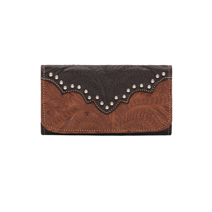 American West Ladies Annie's Secret Tri-Fold Wallet