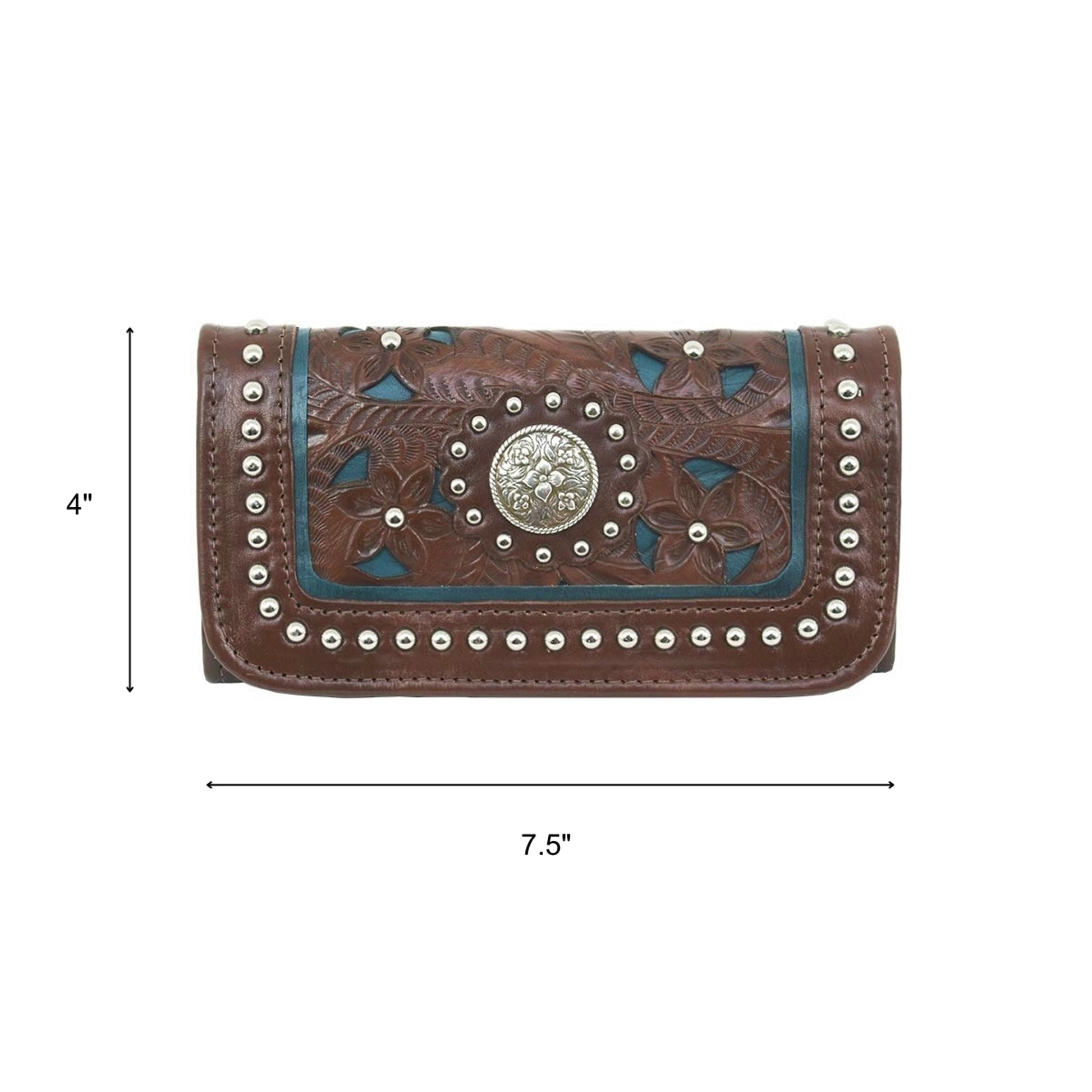 American West Lady Lace Tri-Fold Wallet