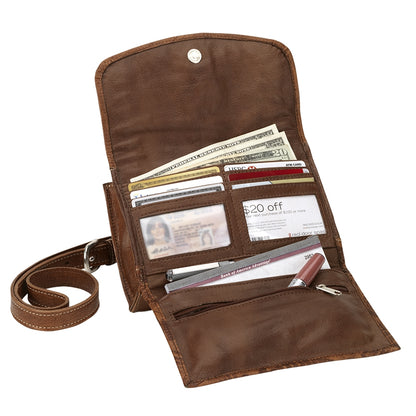 American West Cowtown Texas Two-Step Crossbody Bag/Wallet