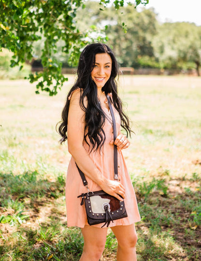American West Cowtown Texas Two-Step Crossbody Bag/Wallet
