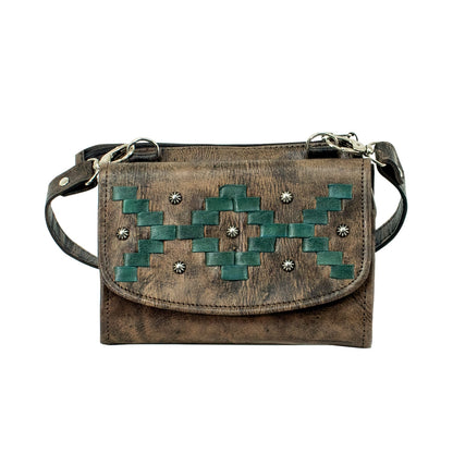 American West Tribal Weave Crossbody Bag/Wallet