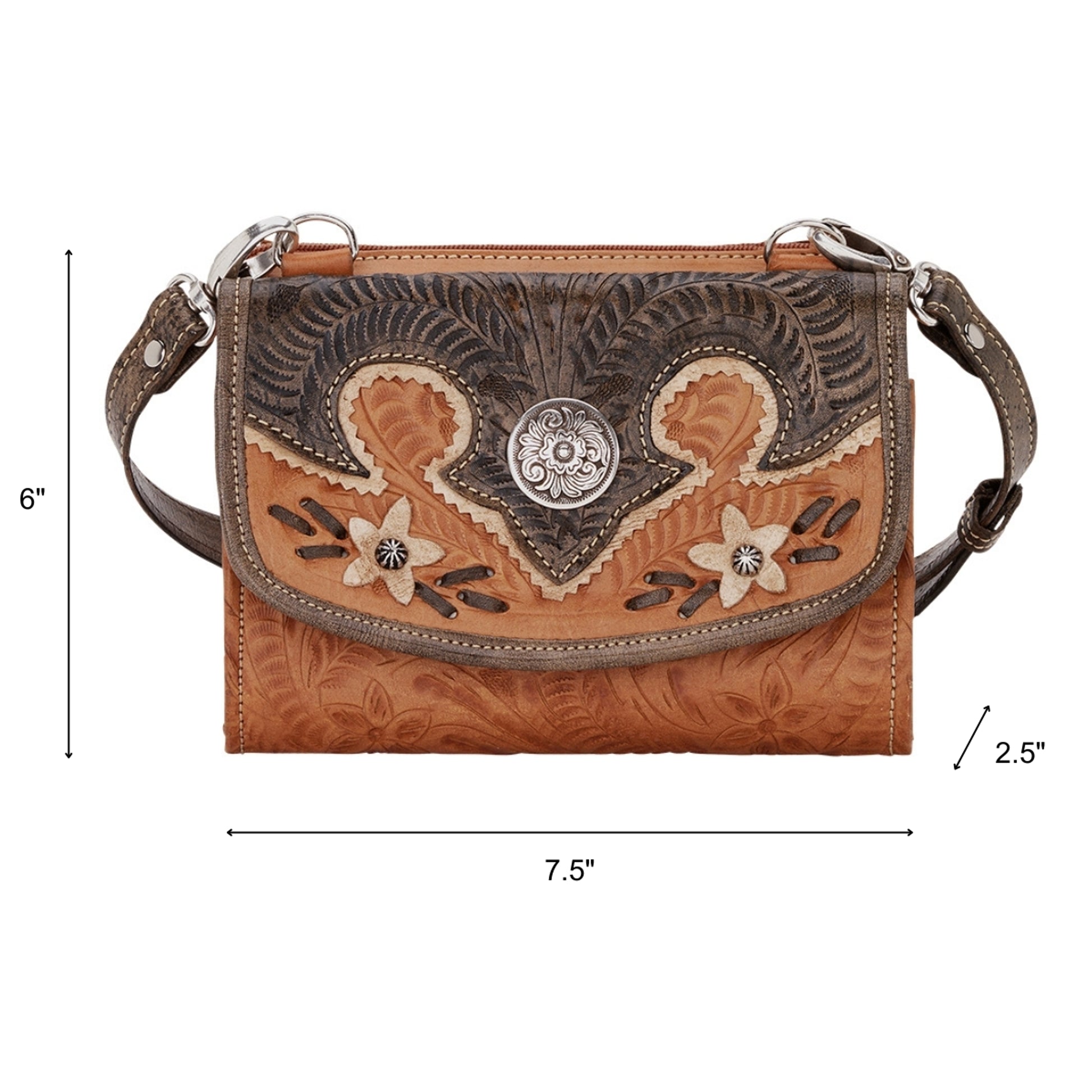 American West Desert Wildflower Small Crossbody Bag/Wallet