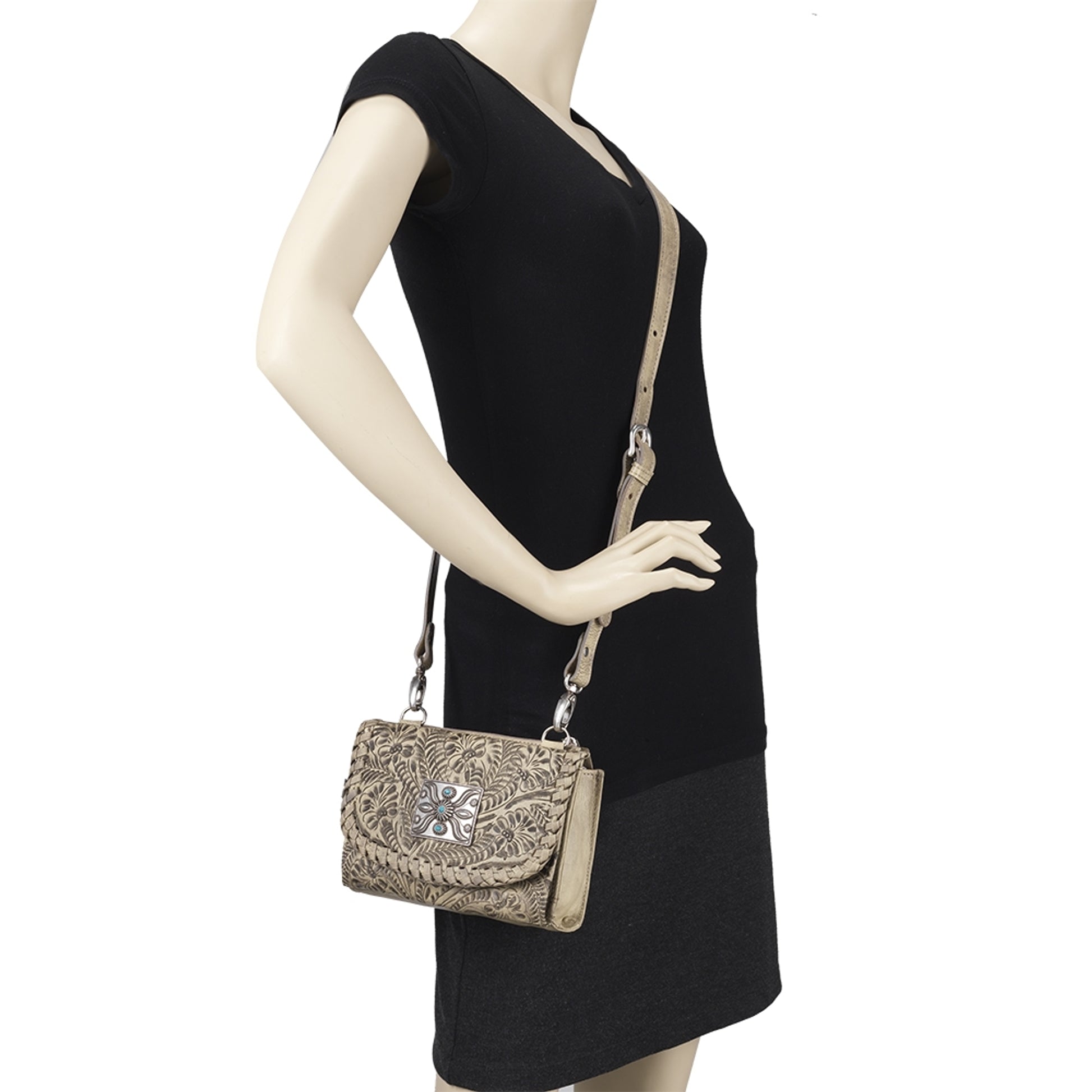 American West Texas Two Step Small Crossbody Bag/Wallet