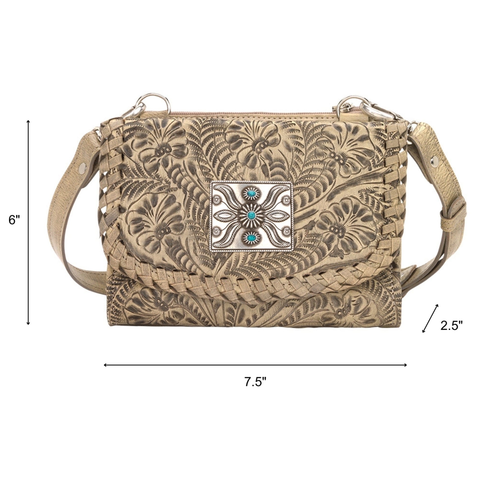 American West Texas Two Step Small Crossbody Bag/Wallet