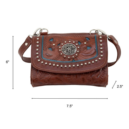 American West Lady Lace Small Crossbody Bag/Wallet
