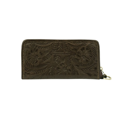 American West Saddle Ridge Ladies Zip Around Wallet