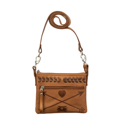 American West Freindship Arrows Crossbody/Hip Bag with Detachable Stap