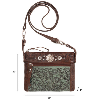 American West Trail Rider Crossbody/Hip Bag with Detachable Stap