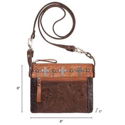 American West Trail Rider Crossbody/Hip Bag with Detachable Stap