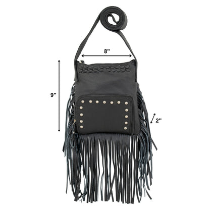 American West Fringed Cowgirl Crossbody with Fringe