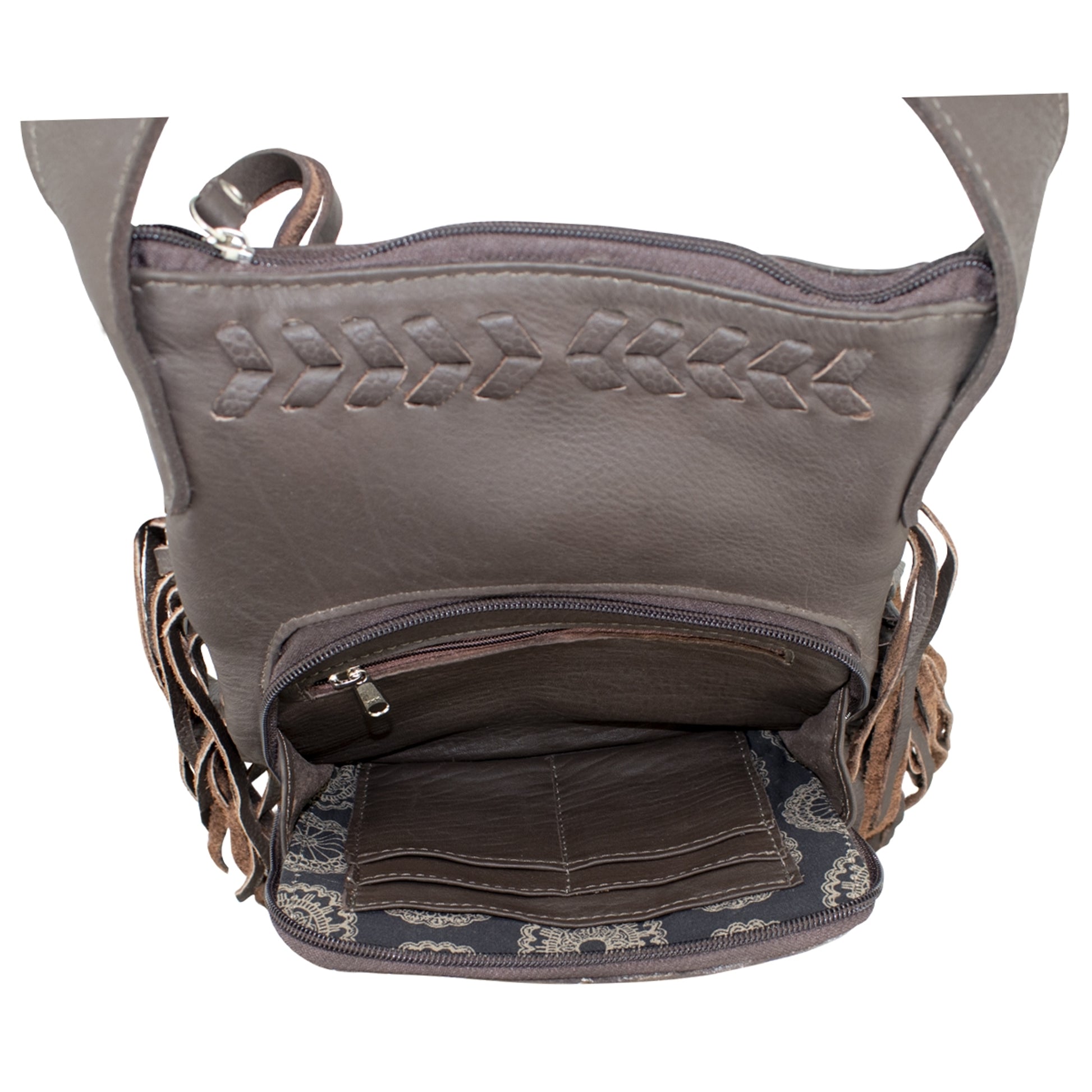 American West Fringed Cowgirl Crossbody with Fringe