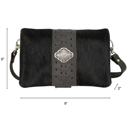 American West Large Grab and Go Crossbody Large Foldover Wallet/Crossbody