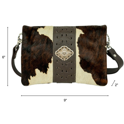American West Large Grab and Go Crossbody Large Foldover Wallet/Crossbody