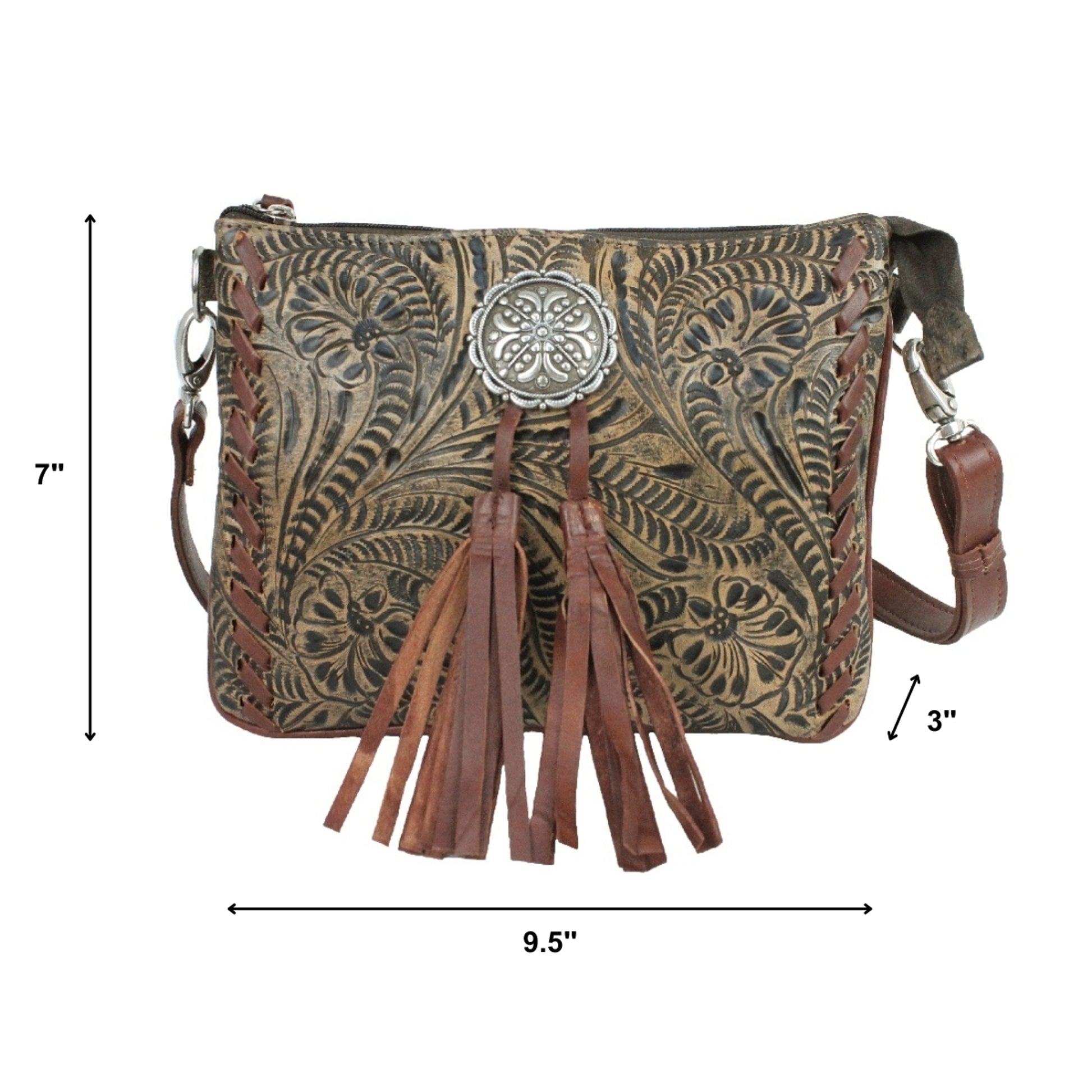 American West Lariats and Lace Multi-Compartment Crossbody