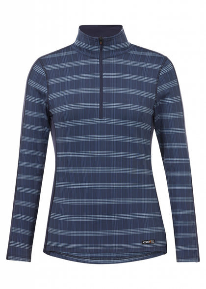 Kerrits Stretch Plaid Quarter Zip Top