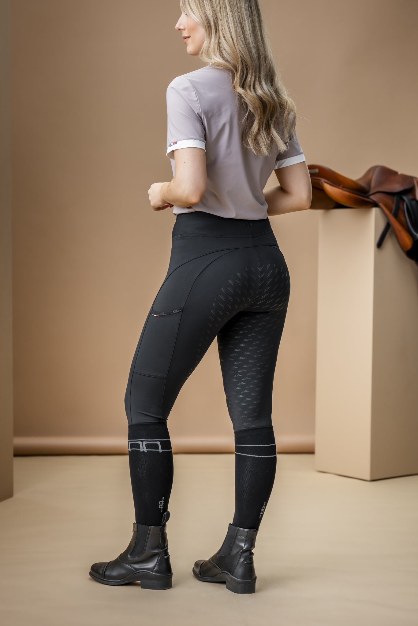 AA Ladies Alba Brushed Riding Tight