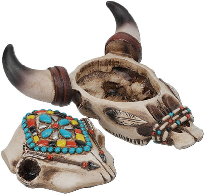 Tough1 Skull and Arrows Trinket Box