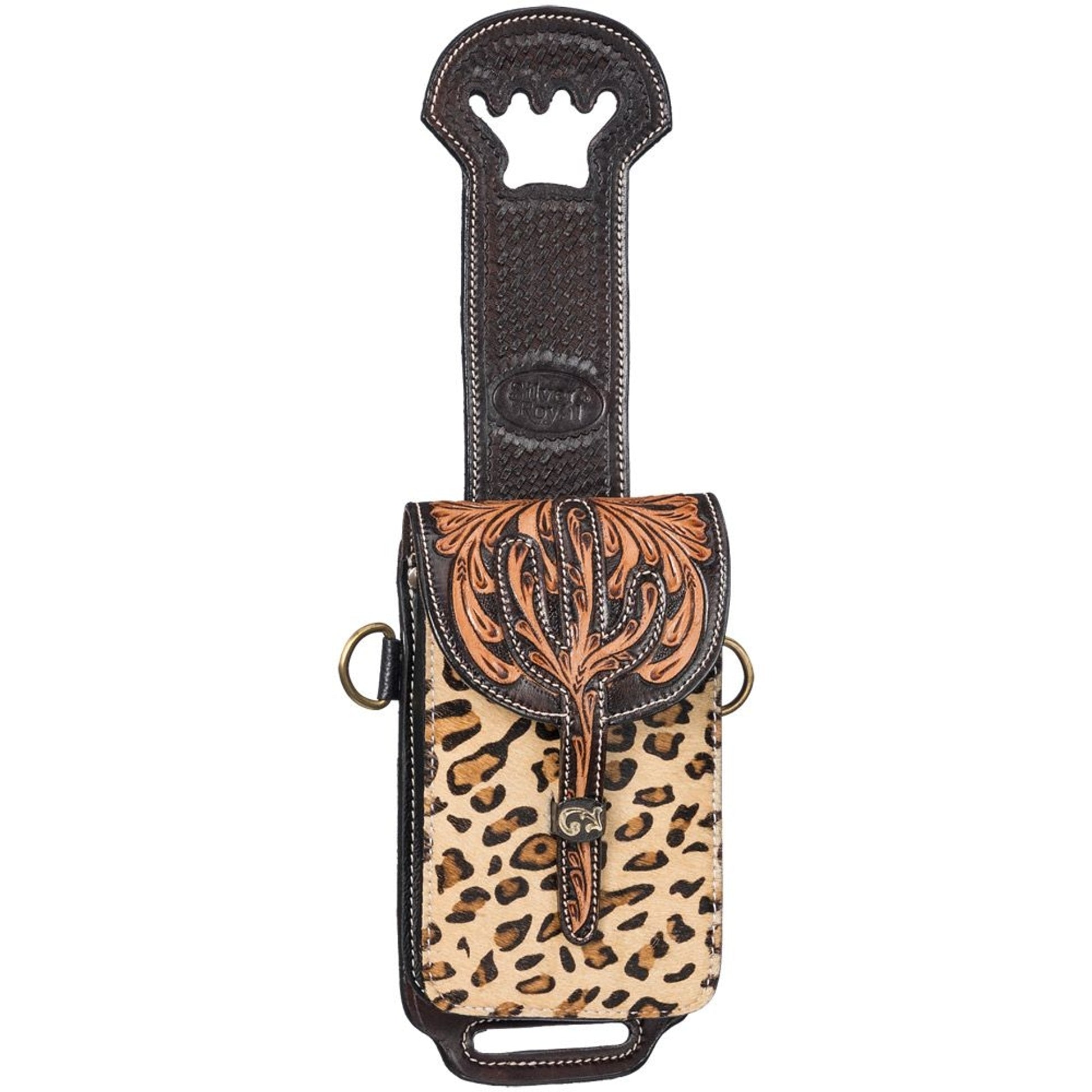 Tough1 Leather Rear Cinch/Horn Bag