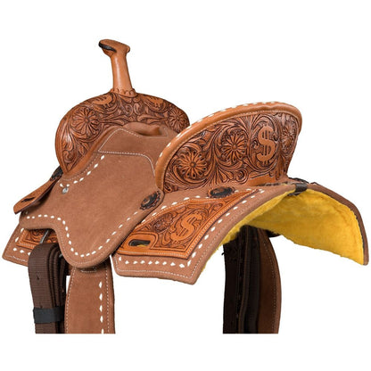 Silver Royal Youth Ca$h Barrel Saddle