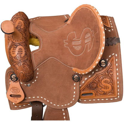 Silver Royal Youth Ca$h Barrel Saddle